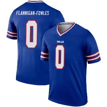 ＃0 Men's Demetrius Flannigan-Fowles Royal Legend Buffalo Bills Jersey
