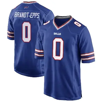 ＃0 Men's Devin Brandt-Epps Royal Blue Game Buffalo Bills Team Color Jersey