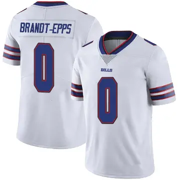 ＃0 Men's Devin Brandt-Epps White Limited Buffalo Bills Color Rush Vapor Untouchable Jersey