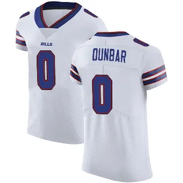 ＃0 Men's Jordan Dunbar White Elite Buffalo Bills Vapor Untouchable Jersey