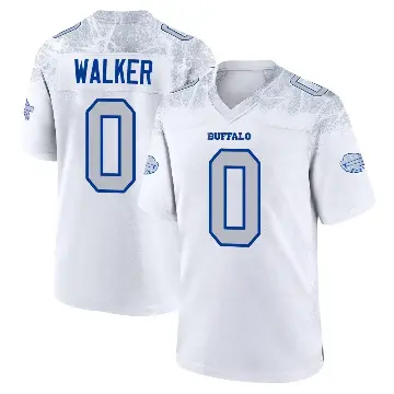 ＃0 Men's Kani Walker White Game Buffalo Bills 2025 Rivalries Collection Jersey