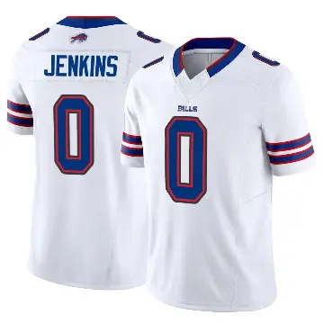 ＃0 Men's Keonta Jenkins White Limited Buffalo Bills Vapor F.U.S.E. Jersey