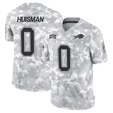 ＃0 Men's Kody Huisman Arctic Camo Limited Buffalo Bills 2024 Salute to Service Jersey