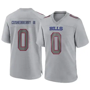 ＃0 Men's Lloyd Cushenberry III Gray Game Buffalo Bills Atmosphere Fashion Jersey