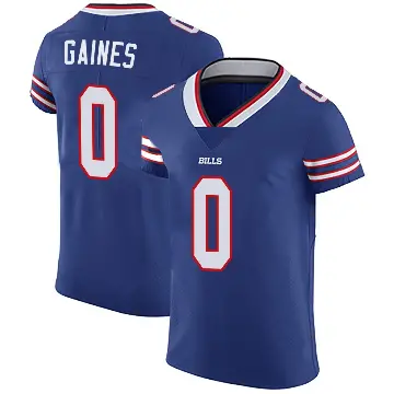 ＃0 Men's Theron Gaines Royal Blue Elite Buffalo Bills Team Color Vapor Untouchable Jersey