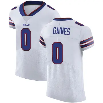 ＃0 Men's Theron Gaines White Elite Buffalo Bills Vapor Untouchable Jersey