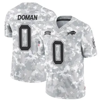 ＃0 Men's Tommy Doman Arctic Camo Limited Buffalo Bills 2024 Salute to Service Jersey