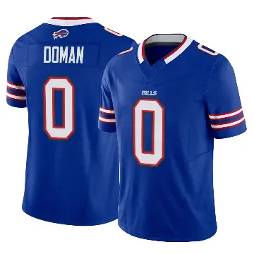 ＃0 Men's Tommy Doman Royal Limited Buffalo Bills Vapor F.U.S.E. Jersey