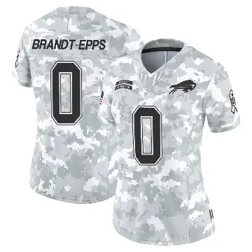 ＃0 Women's Devin Brandt-Epps Arctic Camo Limited Buffalo Bills 2024 Salute to Service Jersey