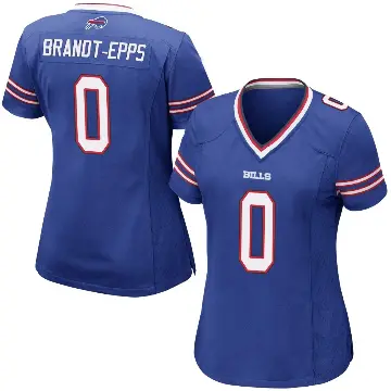 ＃0 Women's Devin Brandt-Epps Royal Blue Game Buffalo Bills Team Color Jersey