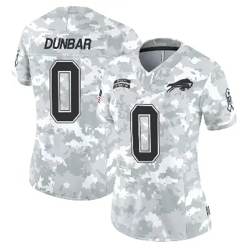 ＃0 Women's Jordan Dunbar Arctic Camo Limited Buffalo Bills 2024 Salute to Service Jersey