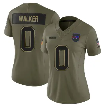 ＃0 Women's Kani Walker Olive Limited Buffalo Bills 2025 Salute to Service Jersey