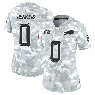＃0 Women's Keonta Jenkins Arctic Camo Limited Buffalo Bills 2024 Salute to Service Jersey