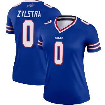 ＃0 Women's Shane Zylstra Royal Legend Buffalo Bills Jersey