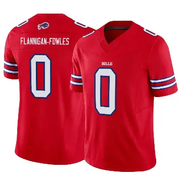 ＃0 Youth Demetrius Flannigan-Fowles Red Limited Buffalo Bills Vapor F.U.S.E. Jersey