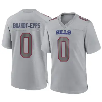 ＃0 Youth Devin Brandt-Epps Gray Game Buffalo Bills Atmosphere Fashion Jersey