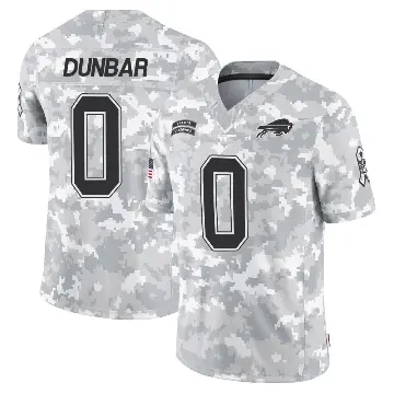 ＃0 Youth Jordan Dunbar Arctic Camo Limited Buffalo Bills 2024 Salute to Service Jersey