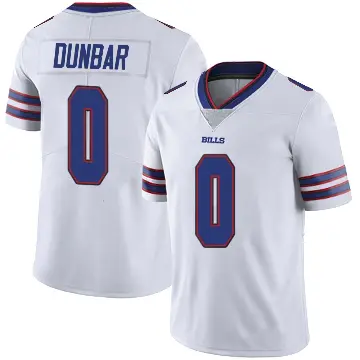 ＃0 Youth Jordan Dunbar White Limited Buffalo Bills Color Rush Vapor Untouchable Jersey