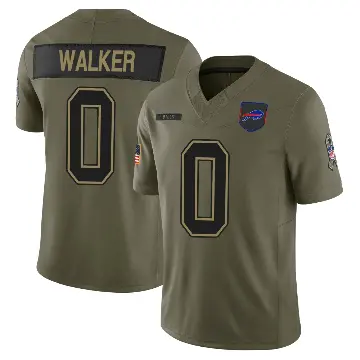 ＃0 Youth Kani Walker Olive Limited Buffalo Bills 2025 Salute to Service Jersey