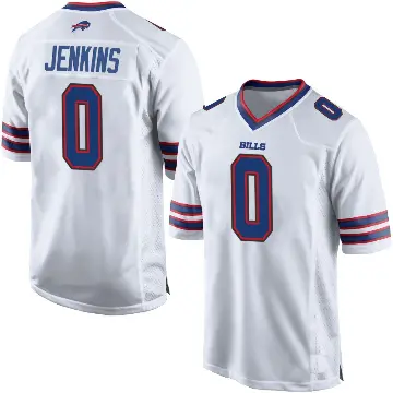 ＃0 Youth Keonta Jenkins White Game Buffalo Bills Jersey