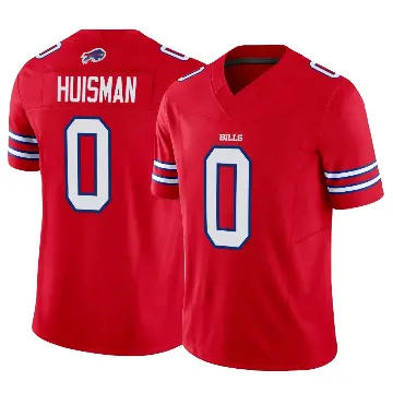＃0 Youth Kody Huisman Red Limited Buffalo Bills Vapor F.U.S.E. Jersey