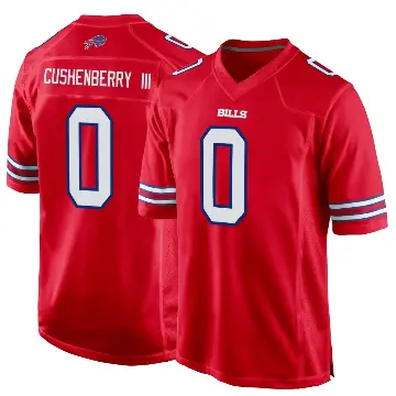 ＃0 Youth Lloyd Cushenberry III Red Game Buffalo Bills Alternate Jersey
