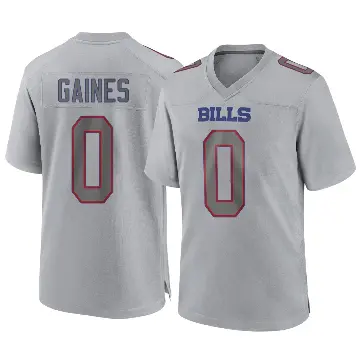 ＃0 Youth Theron Gaines Gray Game Buffalo Bills Atmosphere Fashion Jersey