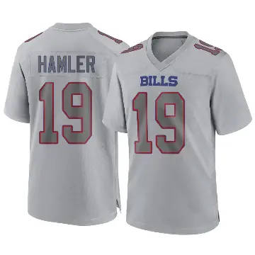 ＃19 Men's KJ Hamler Gray Game Buffalo Bills Atmosphere Fashion Jersey