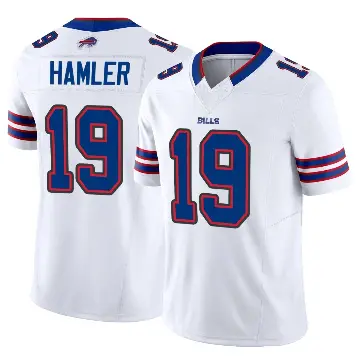 ＃19 Men's KJ Hamler White Limited Buffalo Bills Vapor F.U.S.E. Jersey
