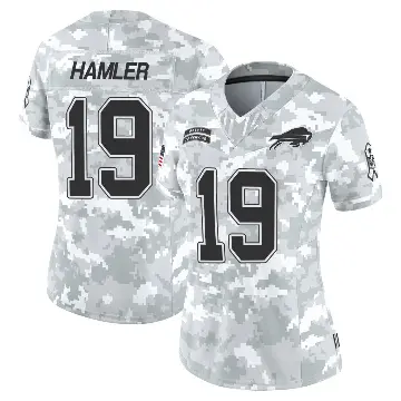 ＃19 Women's KJ Hamler Arctic Camo Limited Buffalo Bills 2024 Salute to Service Jersey