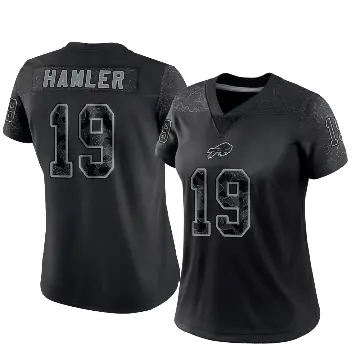 ＃19 Women's KJ Hamler Black Limited Buffalo Bills Reflective Jersey