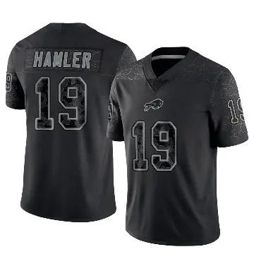 ＃19 Youth KJ Hamler Black Limited Buffalo Bills Reflective Jersey