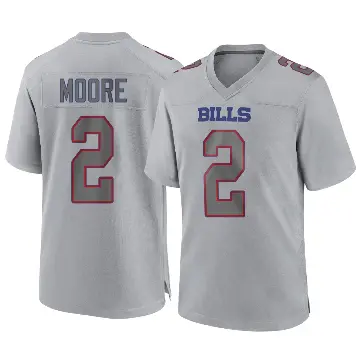 ＃2 Men's DJ Moore Gray Game Buffalo Bills Atmosphere Fashion Jersey