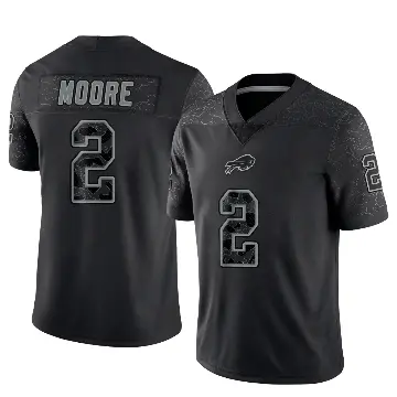 ＃2 Youth DJ Moore Black Limited Buffalo Bills Reflective Jersey