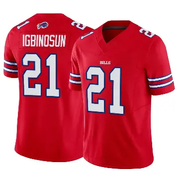 ＃21 Youth Davison Igbinosun Red Limited Buffalo Bills Vapor F.U.S.E. Jersey