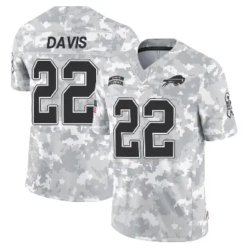 ＃22 Men's Vontae Davis Arctic Camo Limited Buffalo Bills 2024 Salute to Service Jersey