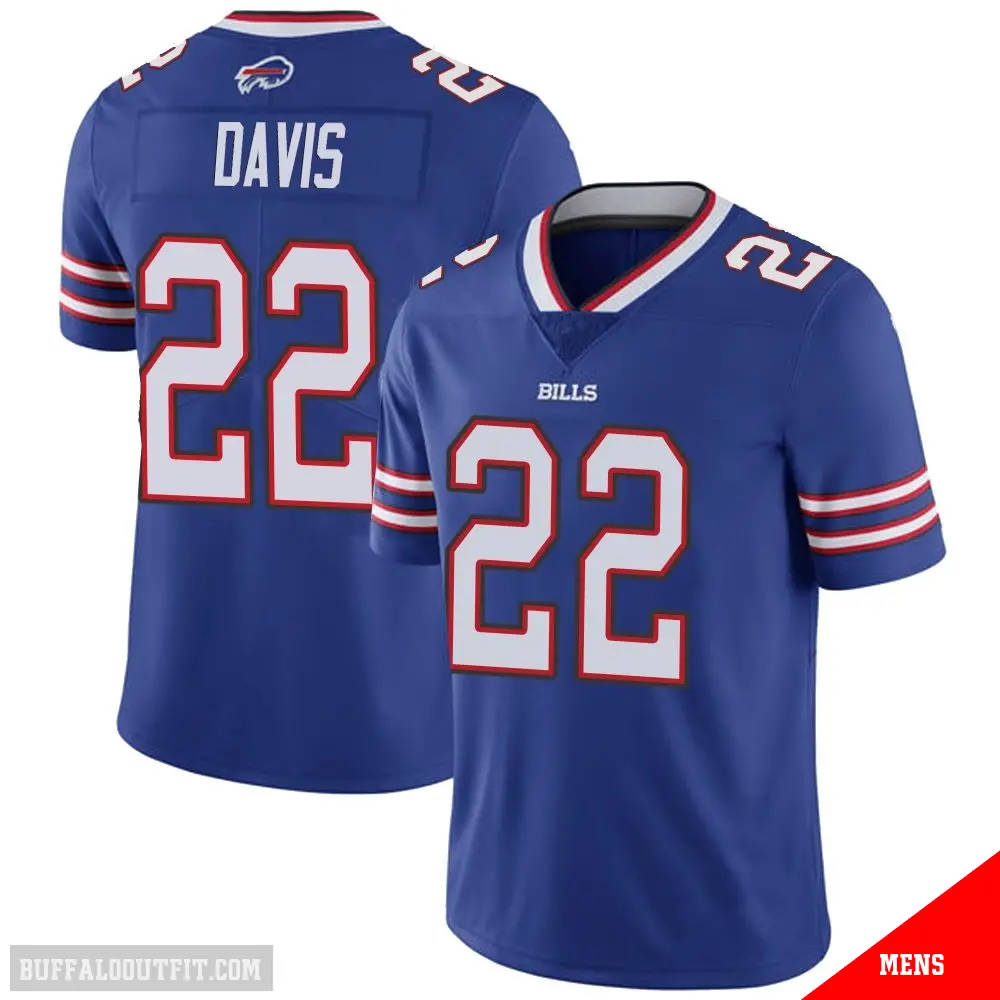 ＃22 Men's Vontae Davis Royal Limited Buffalo Bills Team Color Vapor Untouchable Jersey