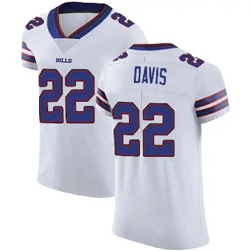 ＃22 Men's Vontae Davis White Elite Buffalo Bills Vapor Untouchable Jersey