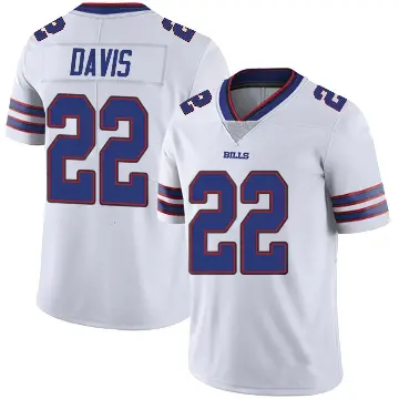 ＃22 Men's Vontae Davis White Limited Buffalo Bills Color Rush Vapor Untouchable Jersey
