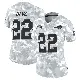＃22 Women's Vontae Davis Arctic Camo Limited Buffalo Bills 2024 Salute to Service Jersey