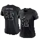 ＃22 Women's Vontae Davis Black Limited Buffalo Bills Reflective Jersey