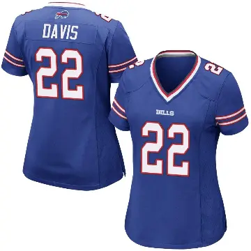 ＃22 Women's Vontae Davis Royal Blue Game Buffalo Bills Team Color Jersey