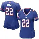 ＃22 Women's Vontae Davis Royal Blue Game Buffalo Bills Team Color Jersey