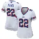 ＃22 Women's Vontae Davis White Game Buffalo Bills Jersey