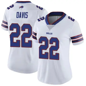 ＃22 Women's Vontae Davis White Limited Buffalo Bills Color Rush Vapor Untouchable Jersey