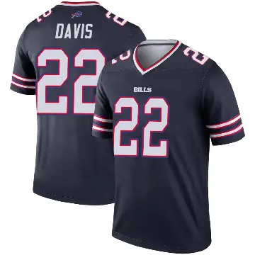 ＃22 Youth Vontae Davis Navy Legend Buffalo Bills Inverted Jersey