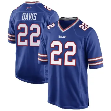 ＃22 Youth Vontae Davis Royal Blue Game Buffalo Bills Team Color Jersey