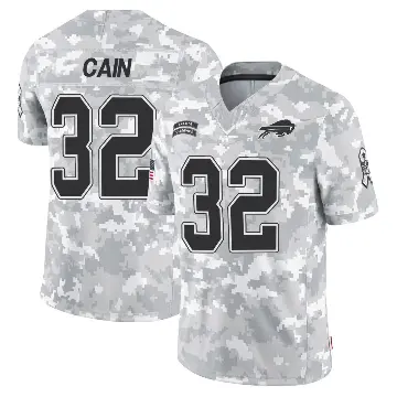 ＃32 Men's Deon Cain Arctic Camo Limited Buffalo Bills 2024 Salute to Service Jersey