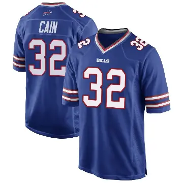 ＃32 Men's Deon Cain Royal Blue Game Buffalo Bills Team Color Jersey