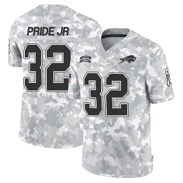 ＃32 Men's Toriano Pride Jr. Arctic Camo Limited Buffalo Bills 2024 Salute to Service Jersey